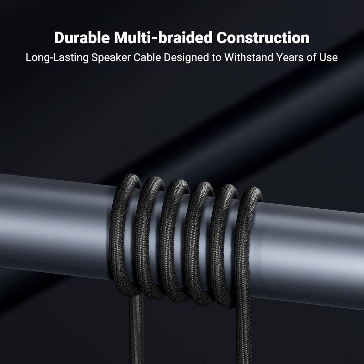 Speaker Cable 0.3m with Banana Plugs by Fosi Audio