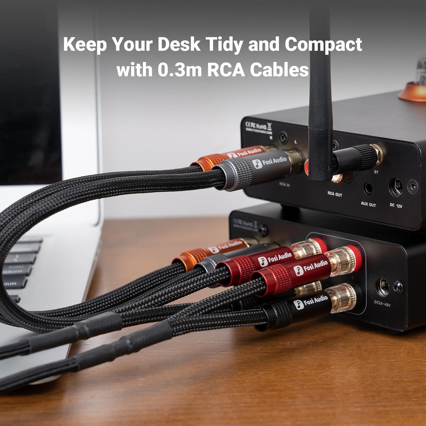 RCA Cable 0.3m by Fosi Audio